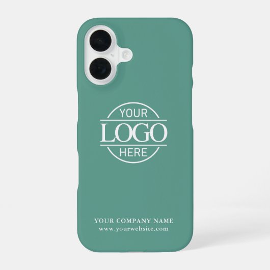 Simple Minimal Custom Business Company Logo iPhone 16ケース (裏面)