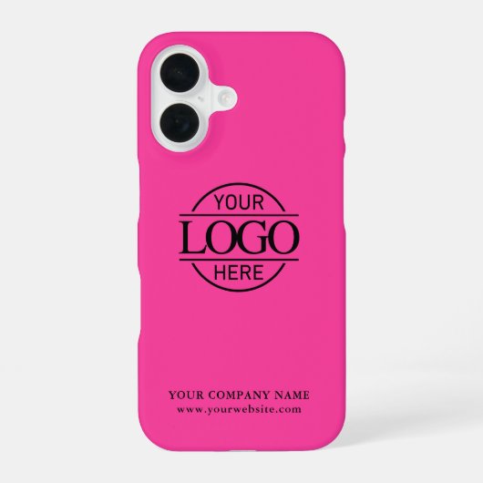 Simple Minimal Custom Business Company Logo iPhone 16ケース (裏面)