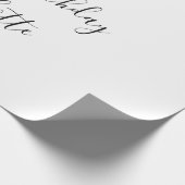 SIMPLE MINIMAL.CUTIE ADD NAME BABY happy birthday  ラッピングペーパー (角)