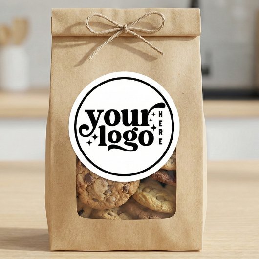 Simple Minimal Elegant Custom Logo Company Modern ラウンドシール