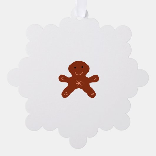 Simple minimal elegant custom logo here company オーナメントカード (正面)