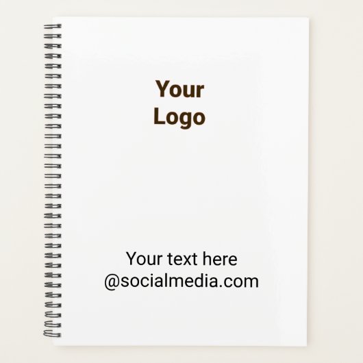 Simple minimal elegant custom logo here company    プランナー手帳 (正面)