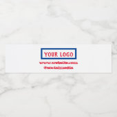 Simple minimal elegant custom logo here company  w ペットボトルラベル (シングルラベル)