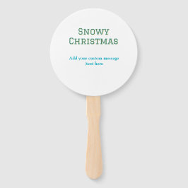 Simple minimal green happy holidays Christmas  ハンドファン