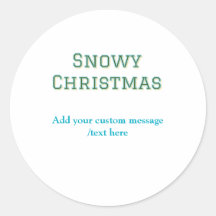 Simple minimal green happy holidays Christmas 