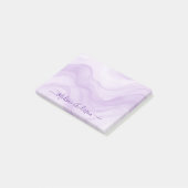 Simple Minimal Lavender Watercolor Personalized ポストイット (アングル)