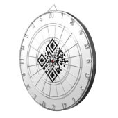 SIMPLE MINIMAL MODERN MONOGRAM ELEGANT STYLE CHIC  ダーツボード (正面右)