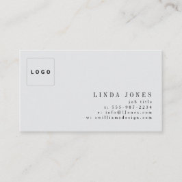Simple Minimal Modern Professional Logo Photo 名刺