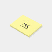 Simple minimal monogram add text travel plane phot ポストイット (アングル)