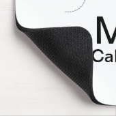 Simple minimal monogram add text travel plane phot マウスパッド (コーナー)