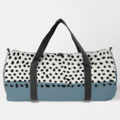 Simple Minimal Monogram Name Backpack ダッフルバッグ (裏面)