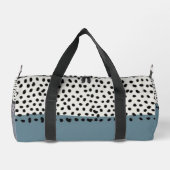 Simple Minimal Monogram Name Backpack ダッフルバッグ (裏面)