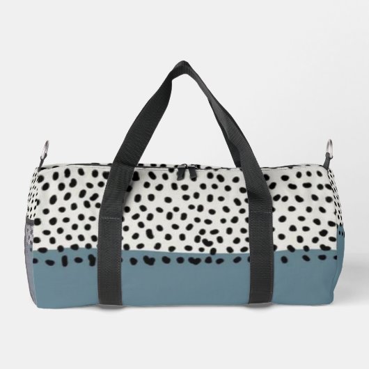 Simple Minimal Monogram Name Backpack ダッフルバッグ (裏面)