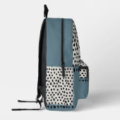 Simple Minimal Monogram Name Backpack プリントバックパック (左)