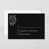 Simple Minimal rsvp card 招待状 (正面/裏面)