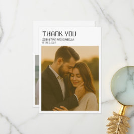 Simple minimal Thank You Card サンキューカード