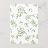 Simple Minimalist Black and White Details Wedding エンクロージャーカード (裏面)