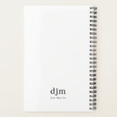 Simple Minimalist Black & White プランナー手帳 (裏面)