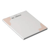 Simple Minimalist Boho Teacher Notepad  ノートパッド (アングル)