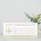 Simple Minimalist Custom Business Gift Certificate (スタンド正面)