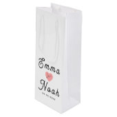 Simple Minimalist Customizable White Gift Bag ワインギフトバッグ (正面アングル)