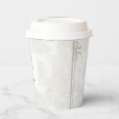 Simple Minimalist Elegant Custom Name Wedding 紙コップ (左)