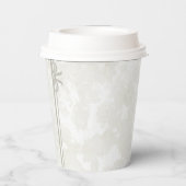 Simple Minimalist Elegant Custom Name Wedding  紙コップ (裏面)