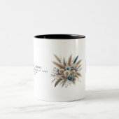 Simple Minimalist Elegant Modern Pampas Grass Mug ツートーンマグカップ (中央)