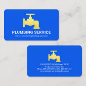 Simple Minimalist Gold Faucet Home Plumbing 名刺 (正面/裏面)