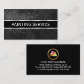 Simple Minimalist Grey Grunge Wall 名刺 (正面/裏面)