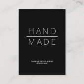 Simple Minimalist Handmade Business Support. 名刺 (正面)