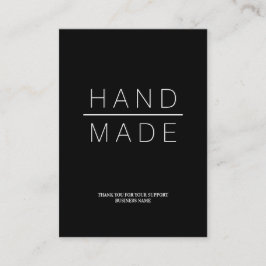 Simple Minimalist Handmade Business Support. 名刺