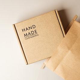 Simple Minimalist Handmade Custom Business Name ラバースタンプ