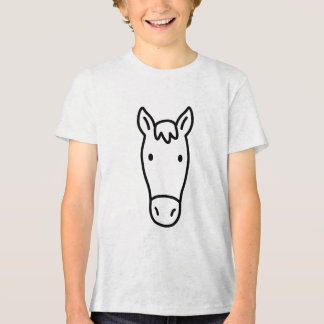 Simple Minimalist Horse Head トライブレンドＴシャツ