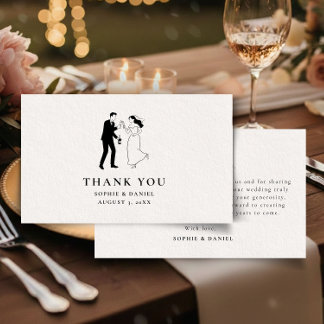 Simple Minimalist Illustrated サンキューカード