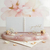 Simple minimalist   Ivory Wedding Guest Book ゲストブック