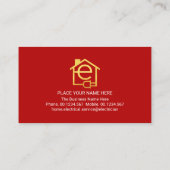 Simple Minimalist Letter-e Home Circuit 名刺 (裏面)