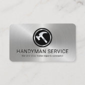 Simple Minimalist Metallic Hammer Layer 名刺 (正面)