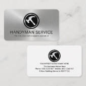 Simple Minimalist Metallic Hammer Layer 名刺 (正面/裏面)