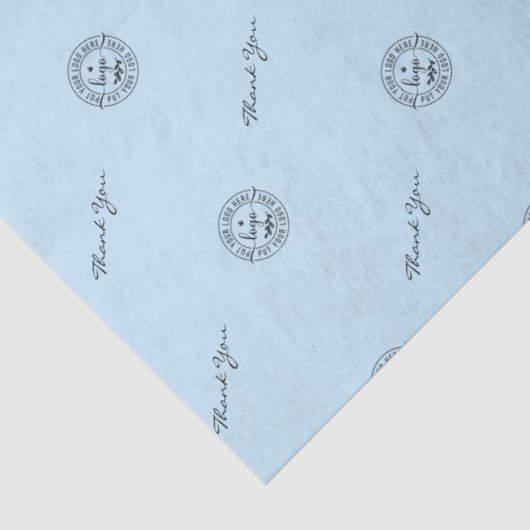 Simple Minimalist Modern Light Blue 薄葉紙 (詳細)