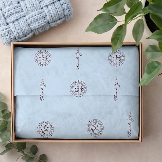 Simple Minimalist Modern Light Blue 薄葉紙