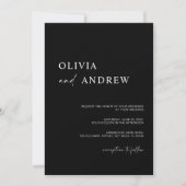 Simple Minimalist & Modern | Wedding Invitation 招待状 (正面)