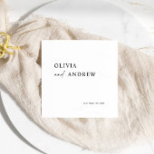 Simple Minimalist & Modern | Wedding Napkins スタンダードカクテルナプキン