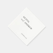 Simple Minimalist & Modern | Wedding Napkins スタンダードカクテルナプキン (角)