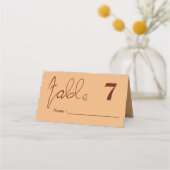 Simple Minimalist Modern Wedding Photo プレイスカード (正面)