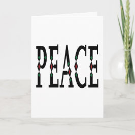 Simple Minimalist Peace holiday シーズンカード