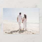 Simple Minimalist Periwinkle Wildflower Wedding    エンクロージャーカード (裏面)