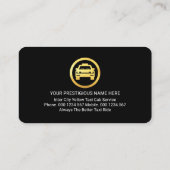 Simple Minimalist Red Taxi Signage 名刺 (裏面)