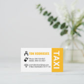 Simple Minimalist Taxi Service Driving 名刺 (スタンド正面)