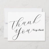 Simple Minimalist Thank You Very Much Greeting Car ノートカード (正面)